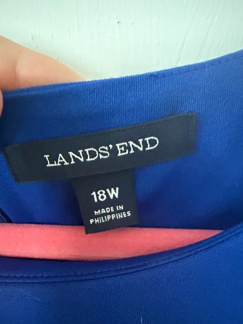 Lands' End Sleeveless Cobalt Blue Sheath Dress - Picture 2 of 5
